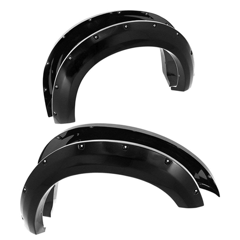 Ford F250 F350 2011-2016 ABS Pocket Rivet Style Wheel Well Body Fender Flares Trim